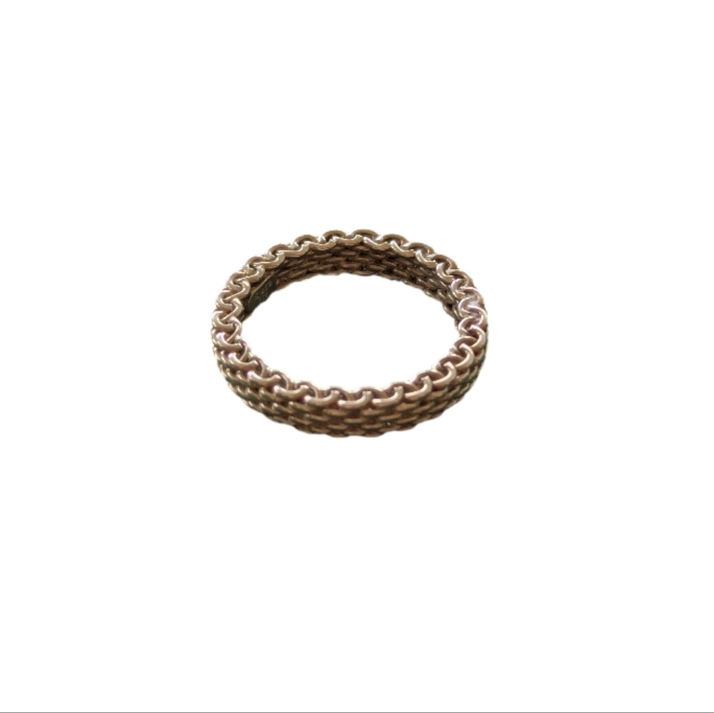 Authentic Tiffany & Co. 925 Silver    Woven  Ring
